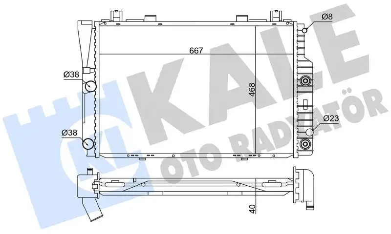 KALE 351700 Radyatör A1405002103