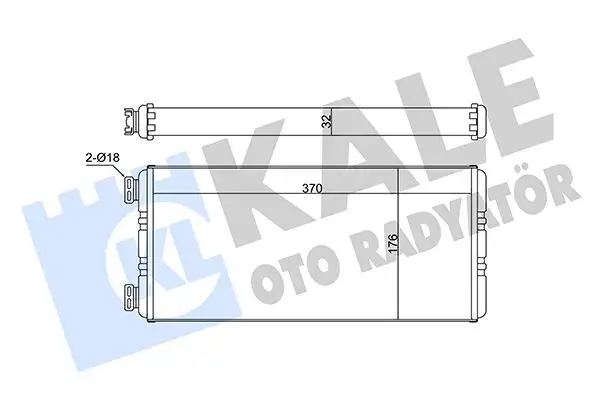 KALE 351715 Kalorifer Radyatörü A0008300720
