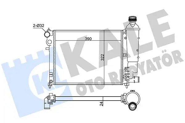 KALE 351805 Radyatör