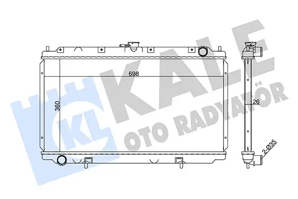 KALE 351860 Radyatör