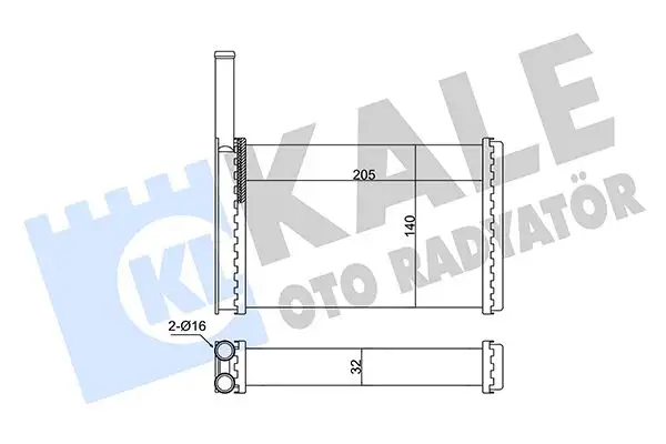 KALE 352060 Kalorifer Radyatörü 89FG18B539AA