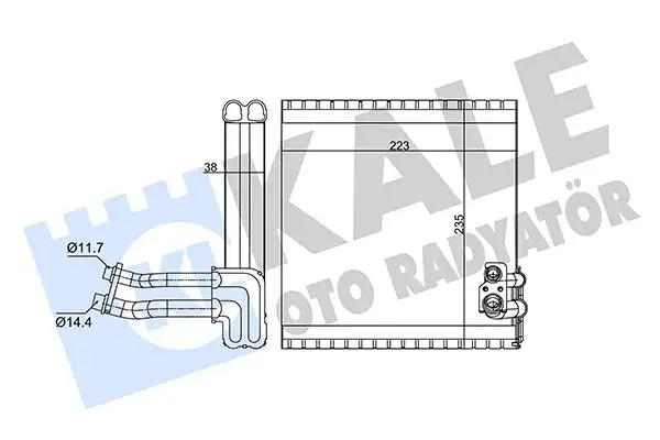KALE 352235 Klima Radyatörü A31001500