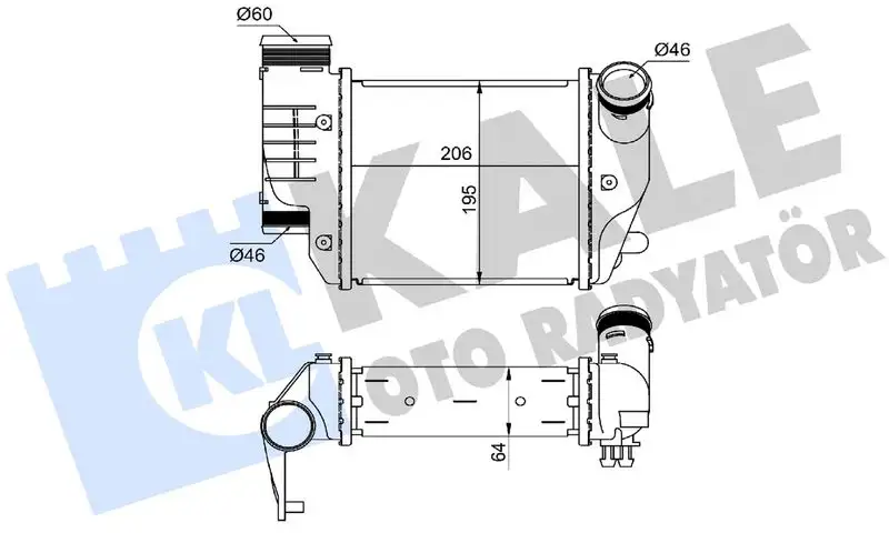 KALE 352425 Turbo Radyatörü 4F0145806E