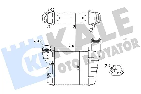 KALE 352430 Turbo Radyatörü 8E0145805T