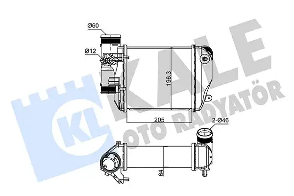 KALE 352435 Turbo Radyatörü 4F0145805E