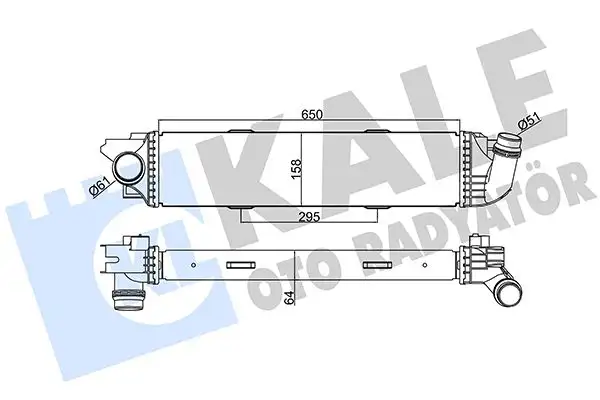 KALE 352480 Turbo Radyatörü