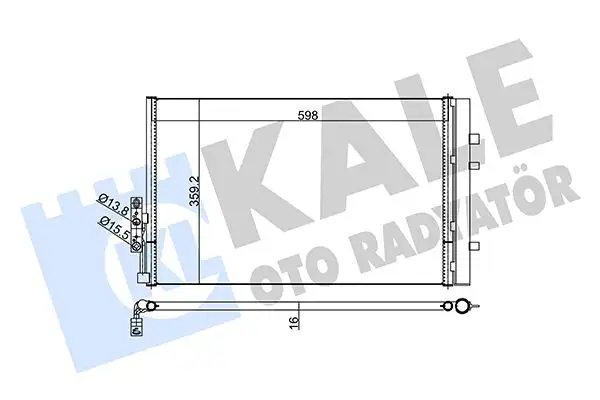 KALE 352610 Klima Radyatörü 9216143