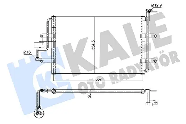 KALE 352630 Klima Radyatörü