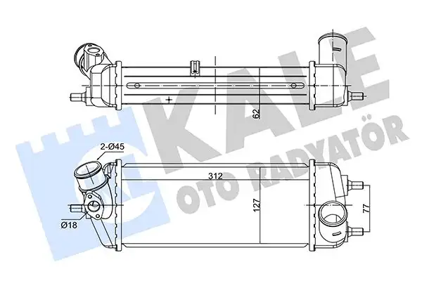 KALE 352805 Turbo Radyatörü 282702A451
