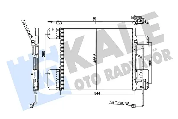 KALE 352850 Klima Radyatörü A9405000254