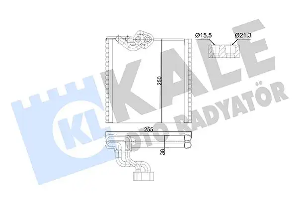 KALE 352995 Klima Radyatörü 7701209856