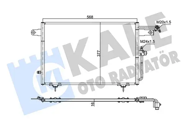 KALE 353040 Klima Radyatörü