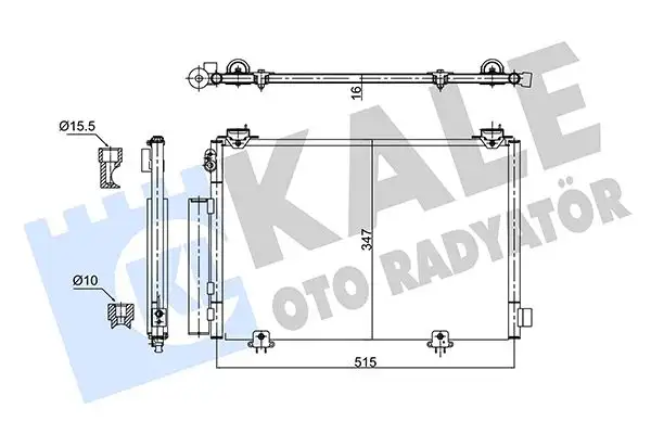 KALE 353055 Klima Radyatörü 8846052010