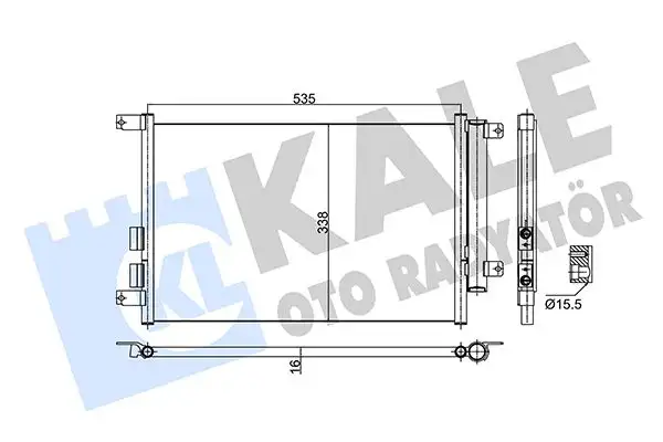 KALE 353060 Klima Radyatörü