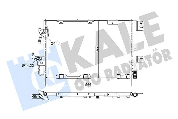 KALE 353065 Klima Radyatörü 93178960