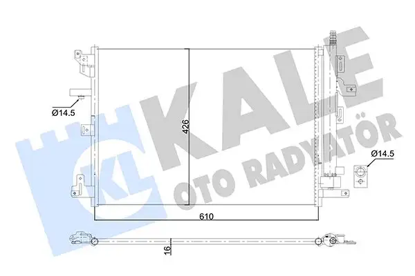KALE 353070 Klima Radyatörü 30781280
