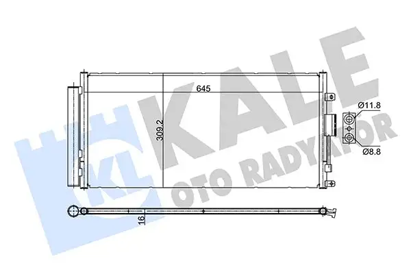 KALE 353090 Klima Radyatörü 51932163
