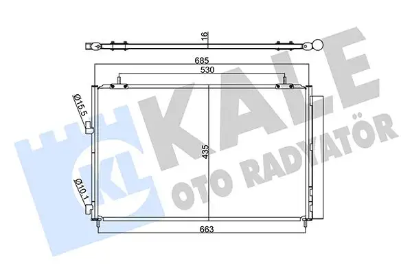KALE 353095 Klima Radyatörü 8846042110