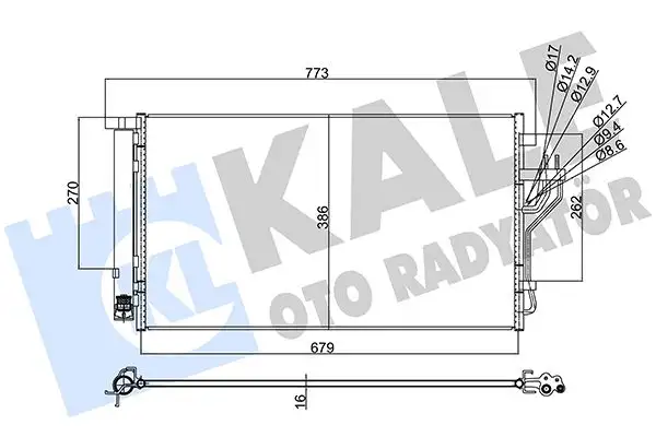 KALE 353105 Klima Radyatörü 976062Y500