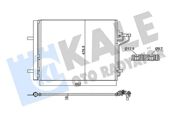 KALE 353135 Klima Radyatörü