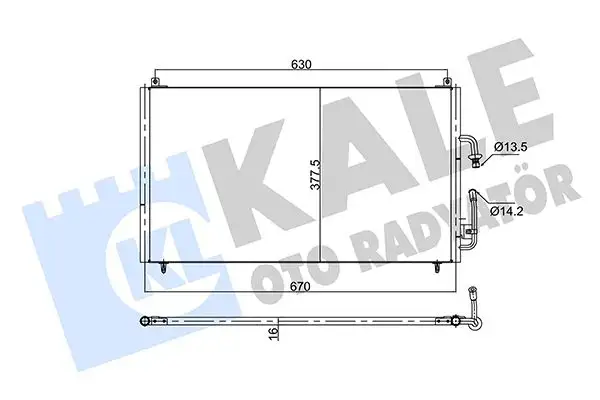 KALE 353145 Klima Radyatörü