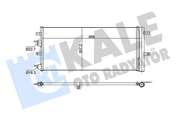 KALE 353160 Klima Radyatörü