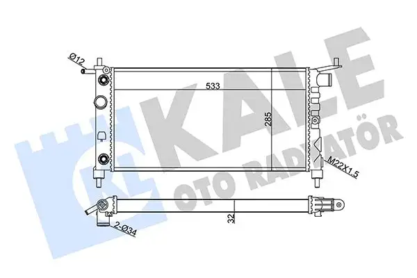 KALE 354110 Radyatör 90410048