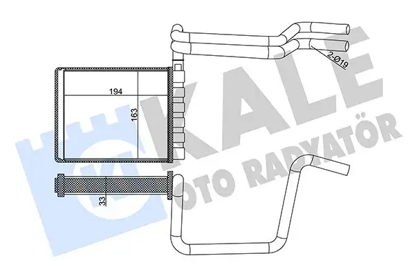 KALE 355125 Kalorifer Radyatörü BV6N18B539AA
