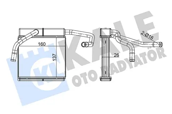 KALE 355185 Kalorifer Radyatörü UJ0861A10
