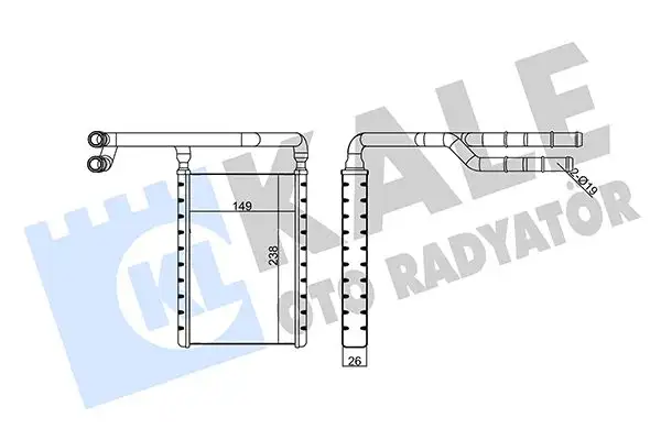 KALE 355205 Kalorifer Radyatörü