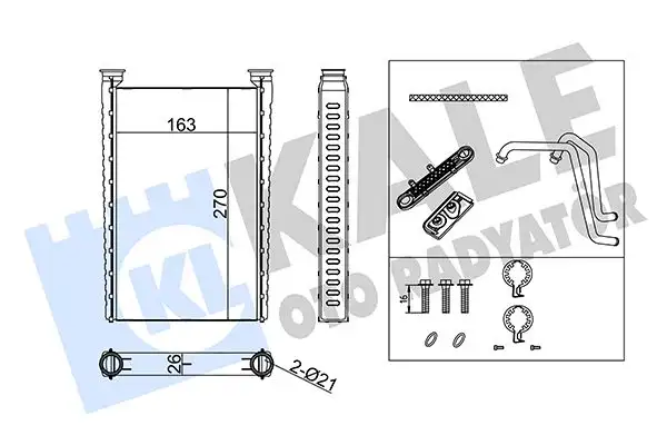 KALE 355585 Kalorifer Radyatörü A0018302820