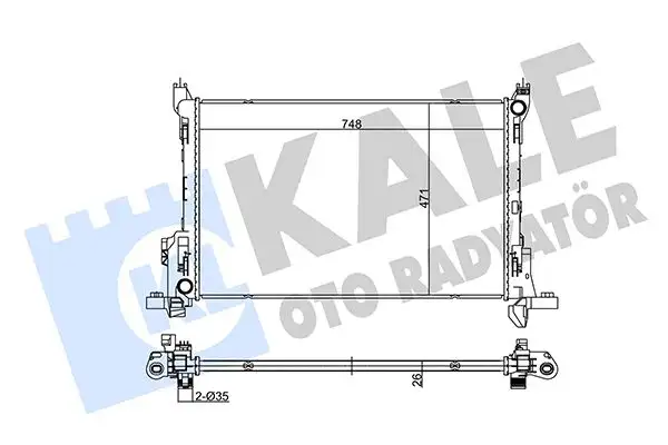 KALE 355635 Radyatör