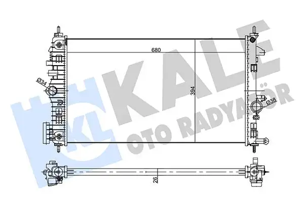 KALE 355645 Radyatör