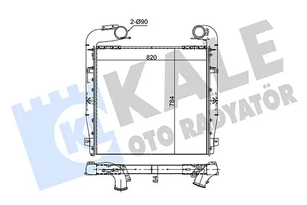 KALE 356105 Turbo Radyatörü 1776067