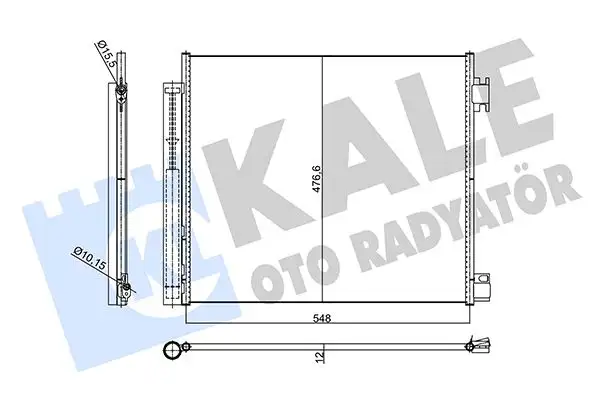 KALE 356110 Klima Radyatörü