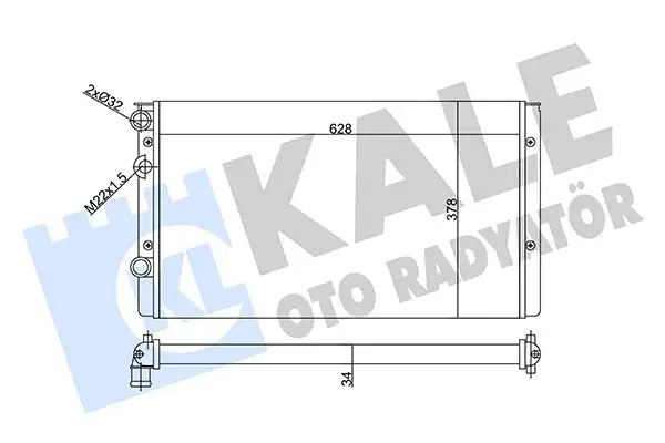 KALE 356310 Radyatör 1H0121253BJ