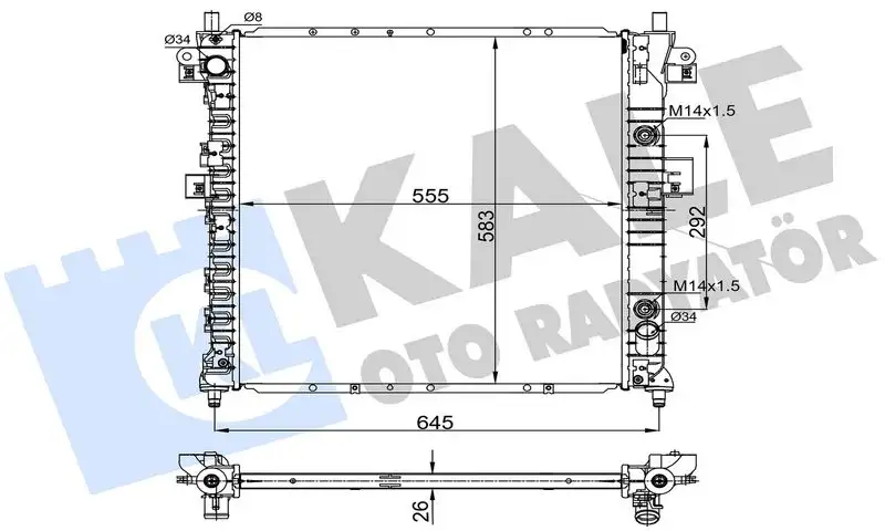 KALE 356325 Radyatör
