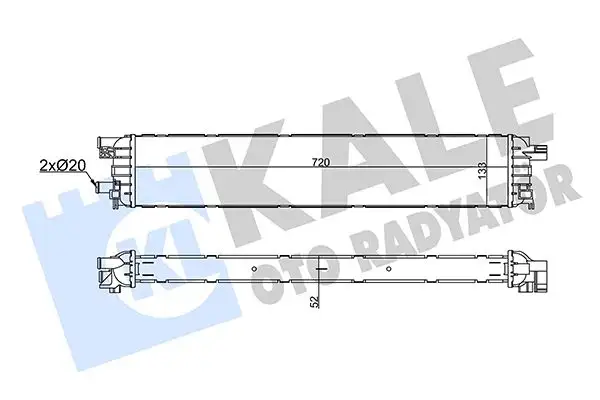 KALE 356335 Turbo Radyatörü 4G0145804A