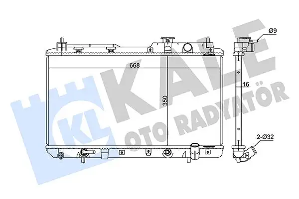 KALE 356800 Radyatör 19010P3F902