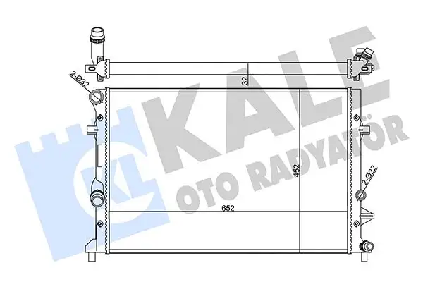 KALE 356945 Radyatör 1K0121251CL