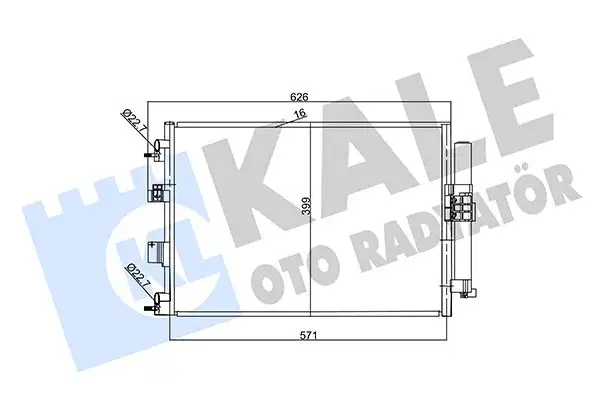 KALE 357380 Klima Radyatörü