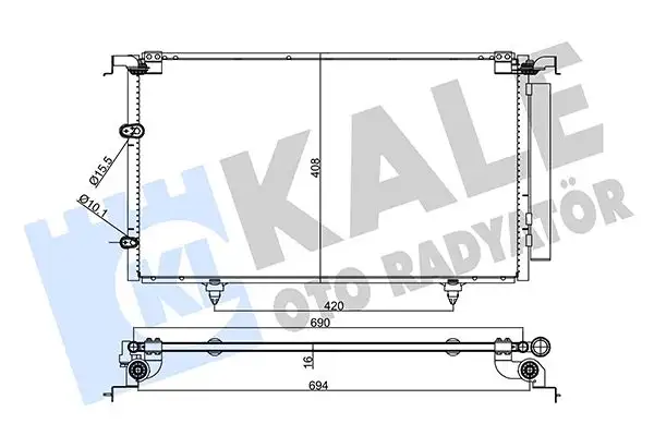 KALE 357705 Klima Radyatörü 8846006140