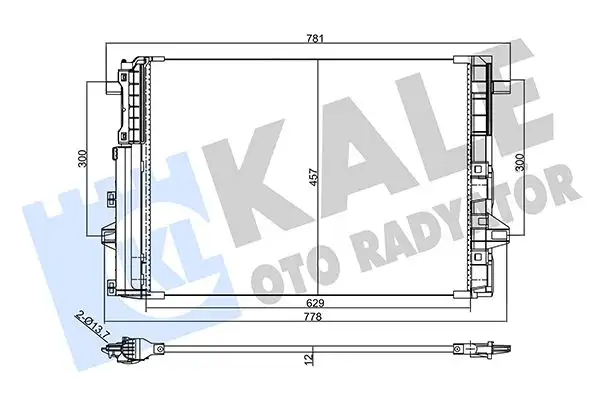 KALE 357725 Klima Radyatörü