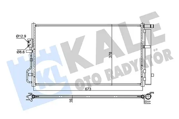 KALE 357750 Klima Radyatörü 97606D7500