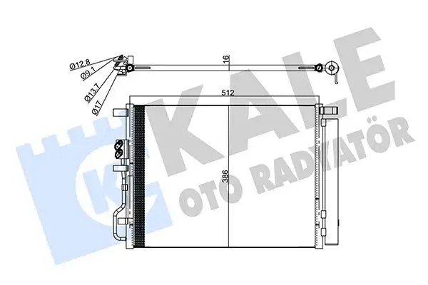 KALE 357785 Klima Radyatörü 97606D7000