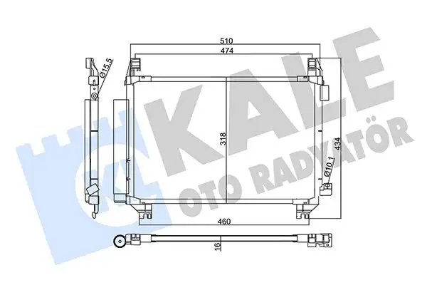 KALE 357805 Klima Radyatörü 884600D200