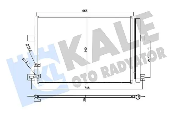 KALE 357810 Klima Radyatörü