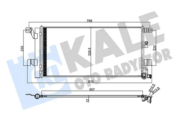 KALE 357860 Klima Radyatörü