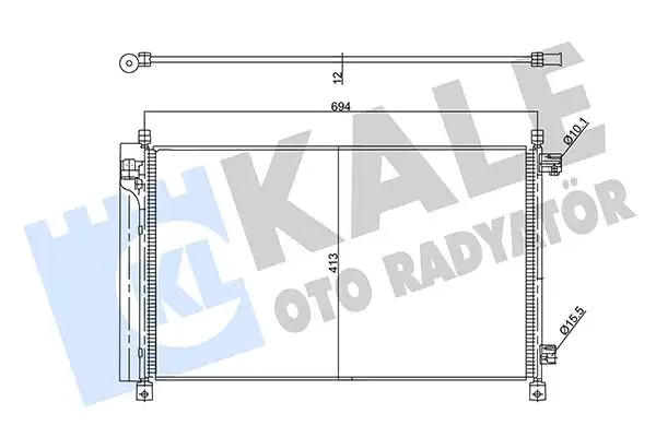 KALE 357890 Klima Radyatörü
