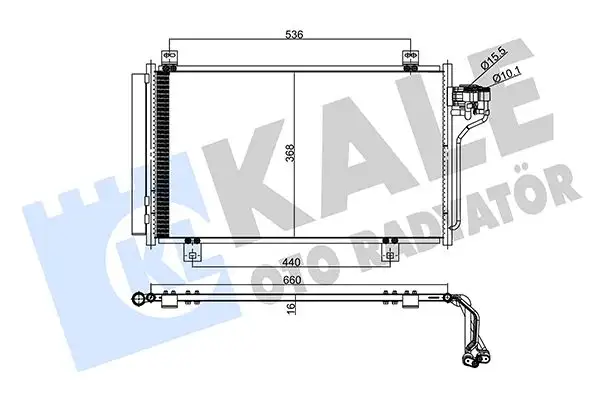 KALE 357975 Klima Radyatörü GHP961480A